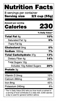 NUTRITION FACTS LABEL